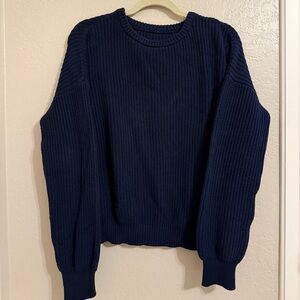 Los Angeles Apparel Unisex Fisherman Pullover, Navy